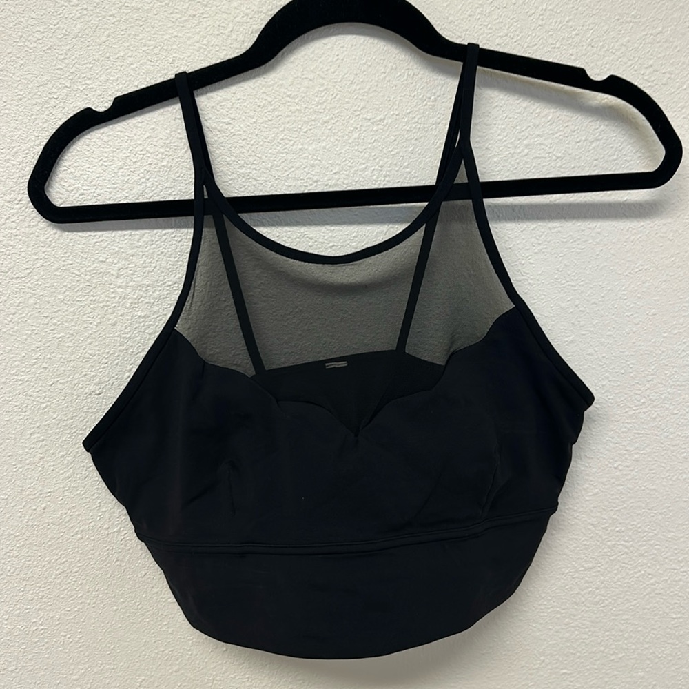 Mesh top sports bra from lululemon. Size 10